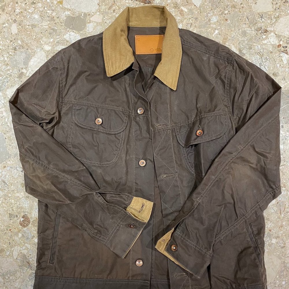 The Long Haul Jacket in Tobacco Waxed Canvas